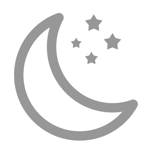 Clearly night, night, star, weather icon